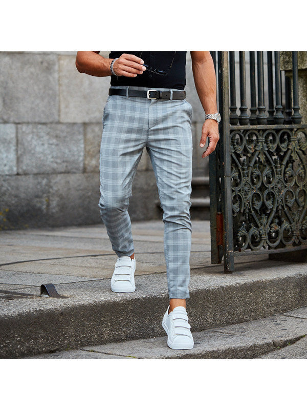 Plaid Print Pants