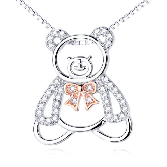 Silver Bear Necklace