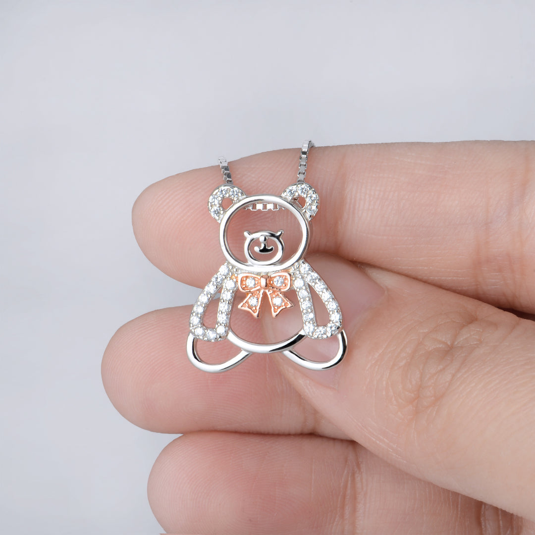 Silver Bear Necklace