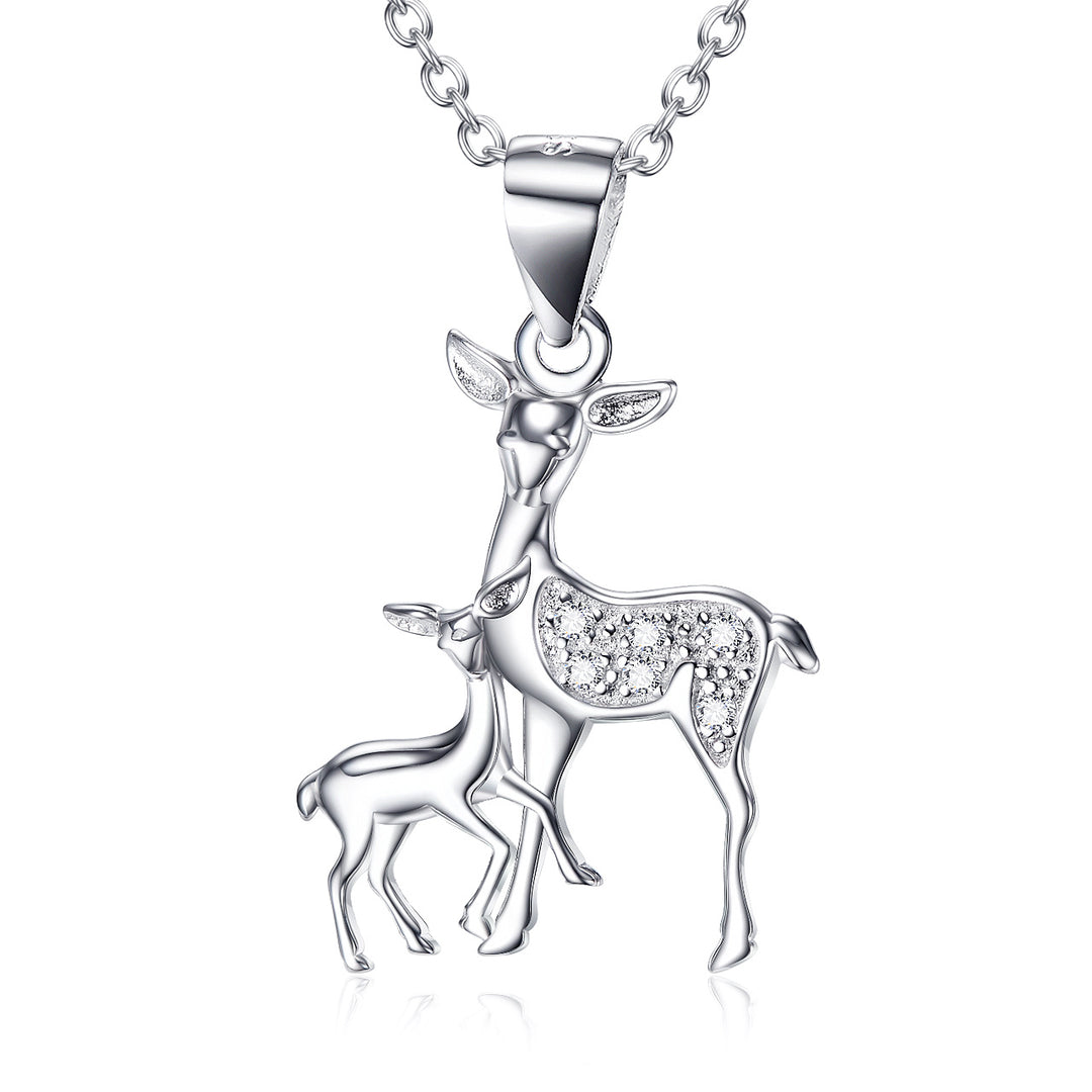 Silver Fawn Necklace