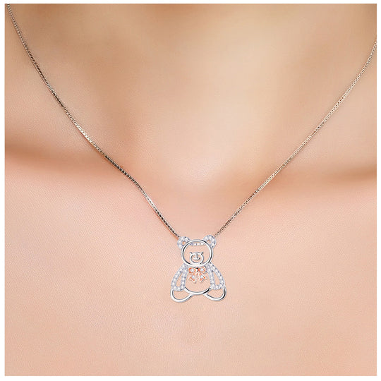 Silver Bear Necklace