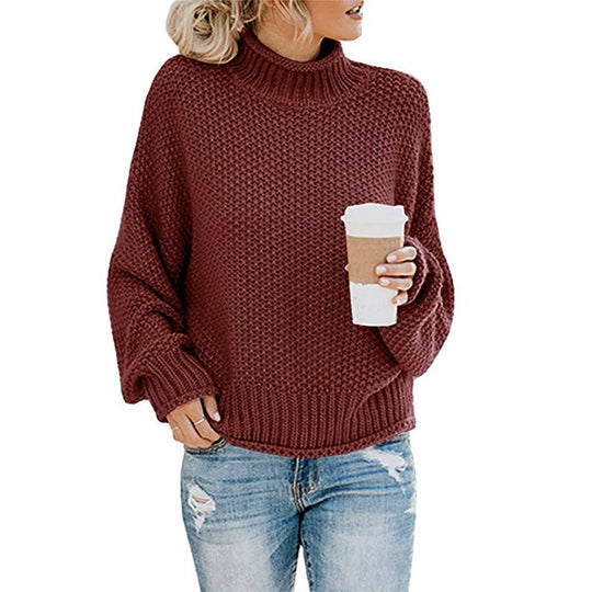 Cardigan Turtleneck Pullover