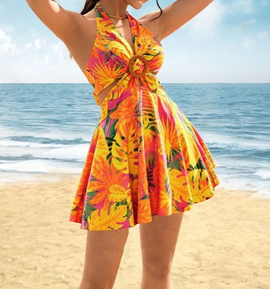 Tropical Short Dress