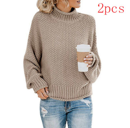 Cardigan Turtleneck Pullover