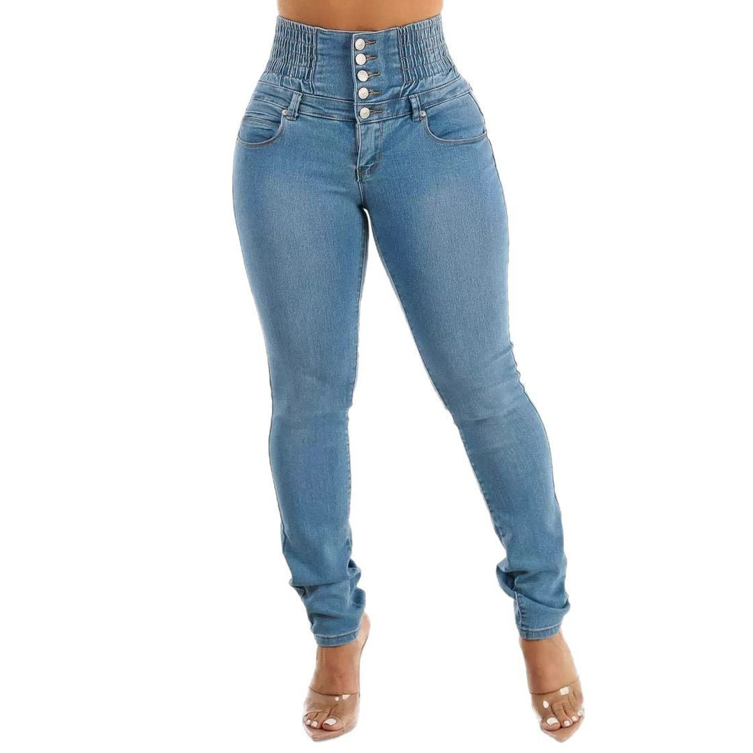 High-Waist Slimfit Jeans