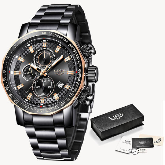 Lige Tungsten Steel Watch